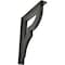 Ekena Millwork Bradford Wrought Iron Bracket, (Triple center brace), Antiqued Pewter 2"W x 12"D x 15"H BKTM02X12X15TBRAPW - alternate 1